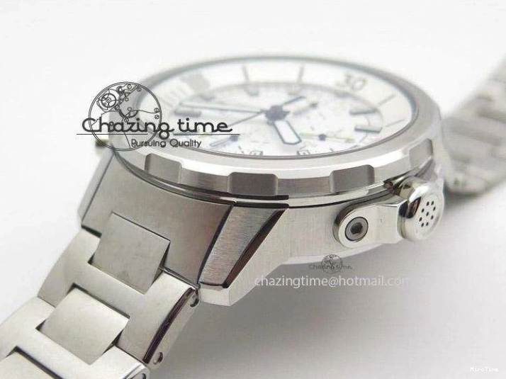 MIROTIME 0205 Versatile Aquatimer Chrono IW376803 V6F 1:1 Best Edition White Dial On SS Bracelet A 7359